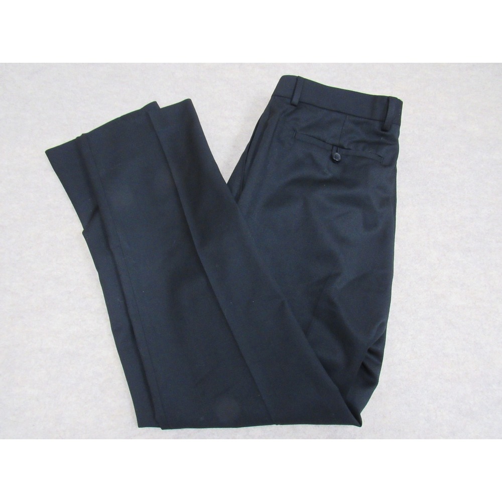 Banana Republic Tailored Slim Fit Navy Wool Blend Dress Pants 30x30 Mens